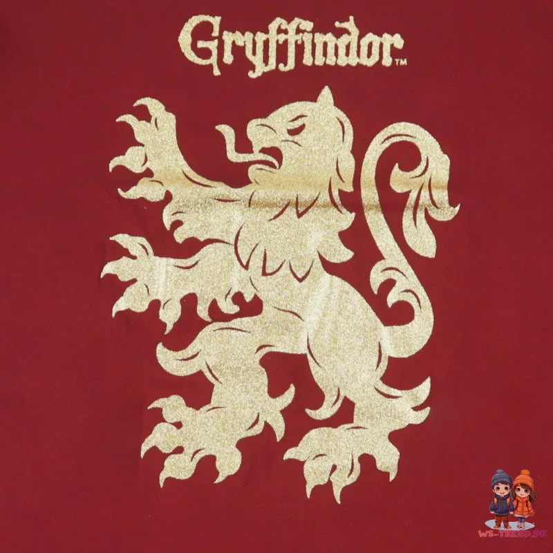 Harry Potter Hogwarts Gryffindor Damen kurzarm Schlafshirt - WS-Trend.de S-XL Baumwolle NEU