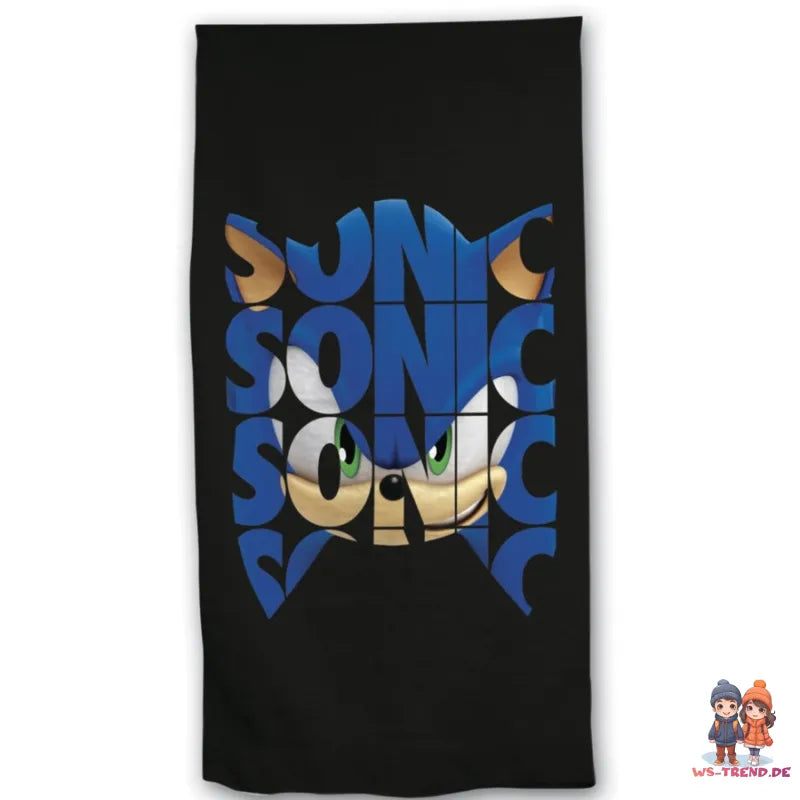 Sonic Prime Kinder 2tlg Set Trolley Kinderkoffer plus Strandtuch 70x140 cm - WS-Trend.de