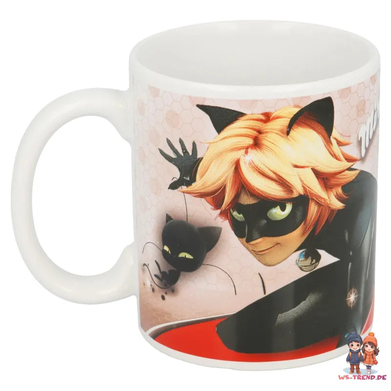 Miraculous Ladybug Cat Noir Teetasse Tasse Kaffeetasse Geschenkidee 325 ml - WS-Trend.de