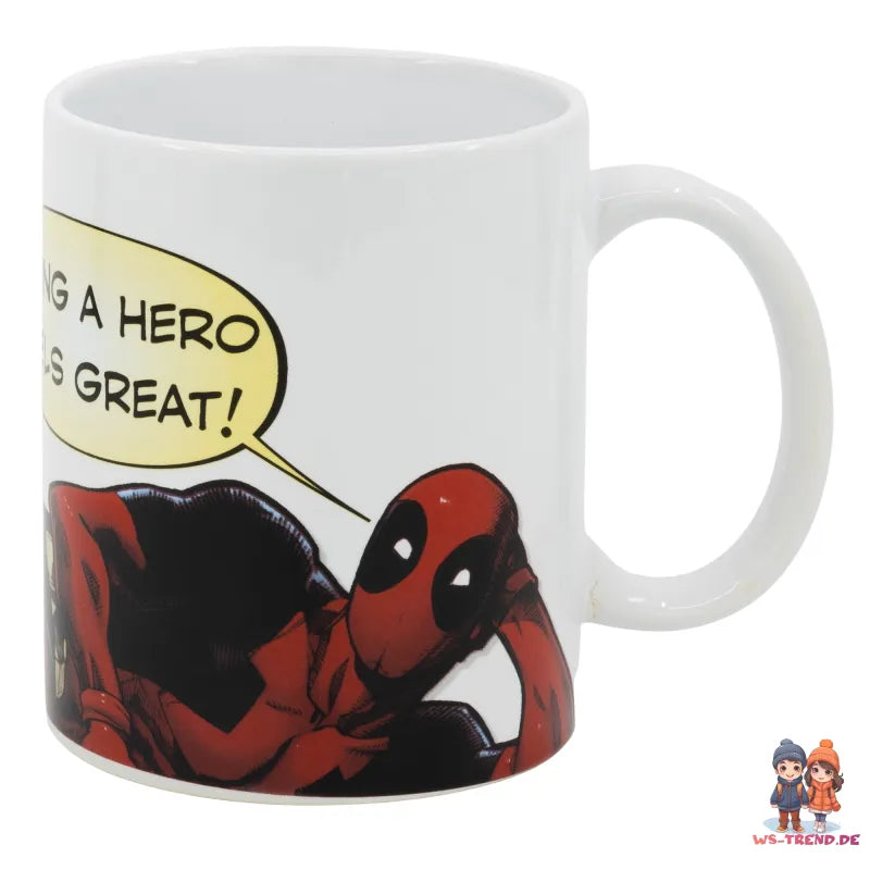 Marvel Deadpool Teetasse Tasse Kaffeetasse Geschenkidee 325 ml - WS-Trend.de