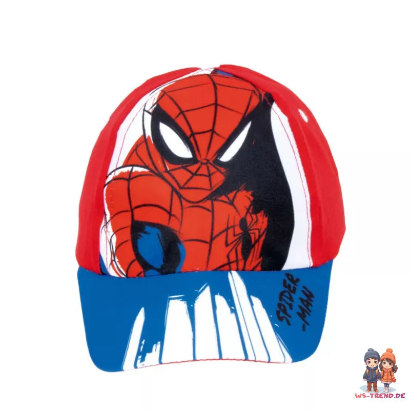 Marvel Spiderman Kinder Basecap - WS-Trend.de Baseball Kappe Mütze Hut Jungen 52/54 Blau Rot