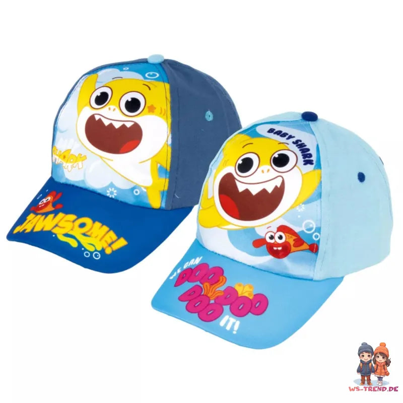 Baby Shark kleine Haie Kinder Basecap - WS-Trend.de Baseball Kappe Mütze Hut 48/51