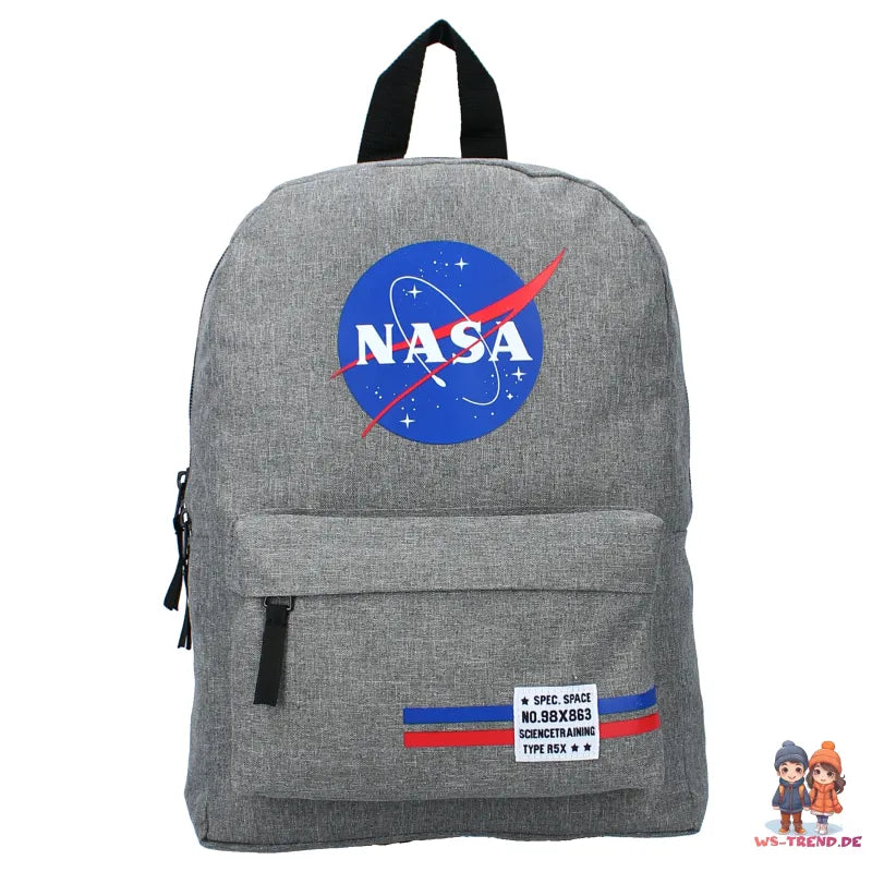 NASA Kinder Rucksack - WS-Trend.de Schultasche Backpack Tasche Grau
