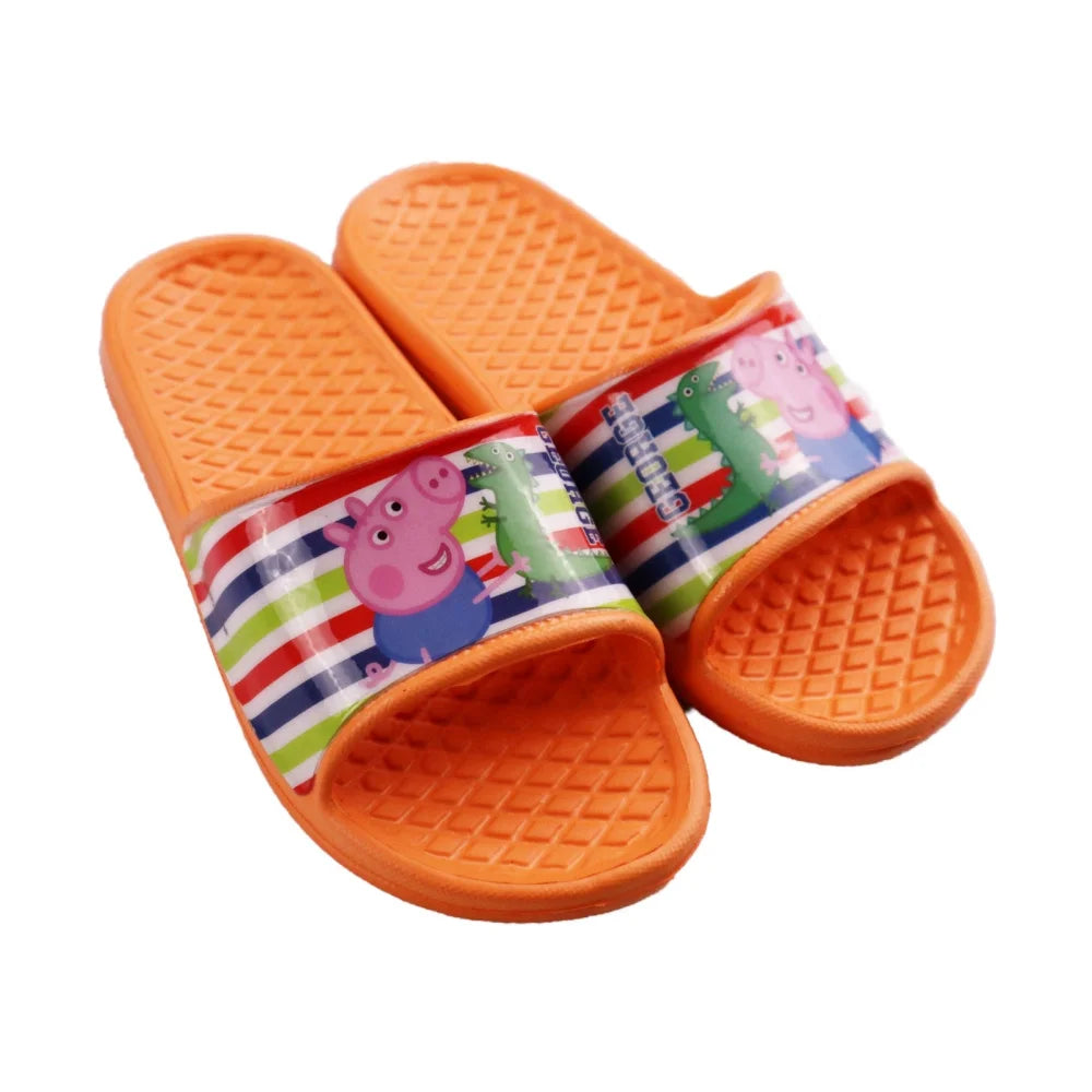 Peppa Wutz George Saurier Kinder Sandalen Latschen - WS-Trend.de Jungen - Badeschuhe 23-30 Orange