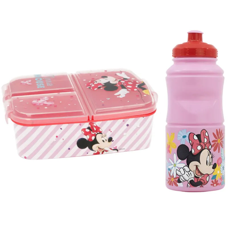 Disney Minnie Maus 2 teiliges Lunch Set Brotdose Trinkflasche 380 ml WS Trend.de