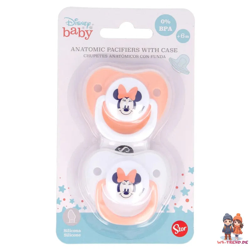 Disney Baby Minnie Maus 2er Pack Schnuller BPA Frei ab Monate oder 6 - WS-Trend.de