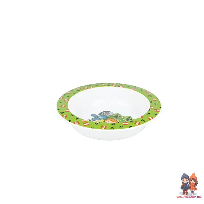 Minecraft Creeper Kinder Geschirr Set Teller Schüssel Becher - WS-Trend.de Geschirr-Set 3 teilig Alex Steve