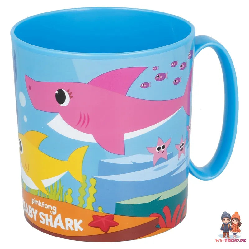 Baby Shark Haie 3 tlg. Set Brotdose mit Kammern Becher und Tasse BPA-frei - WS-Trend.de