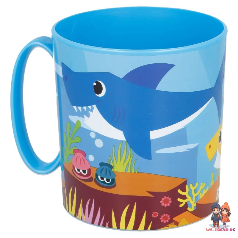Baby Shark Haie 3 tlg. Set Brotdose mit Kammern Becher und Tasse BPA-frei - WS-Trend.de