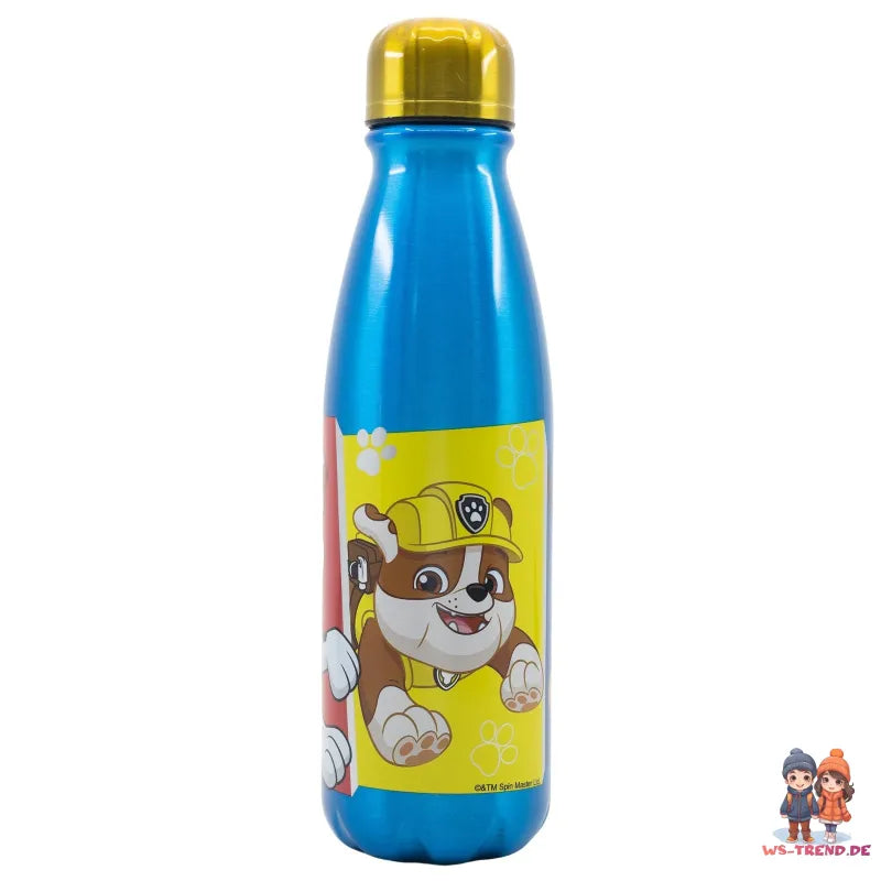 Paw Patrol Chase Rubble Marshall Aluminium Wasserflasche Trinkflasche 600 ml - WS-Trend.de