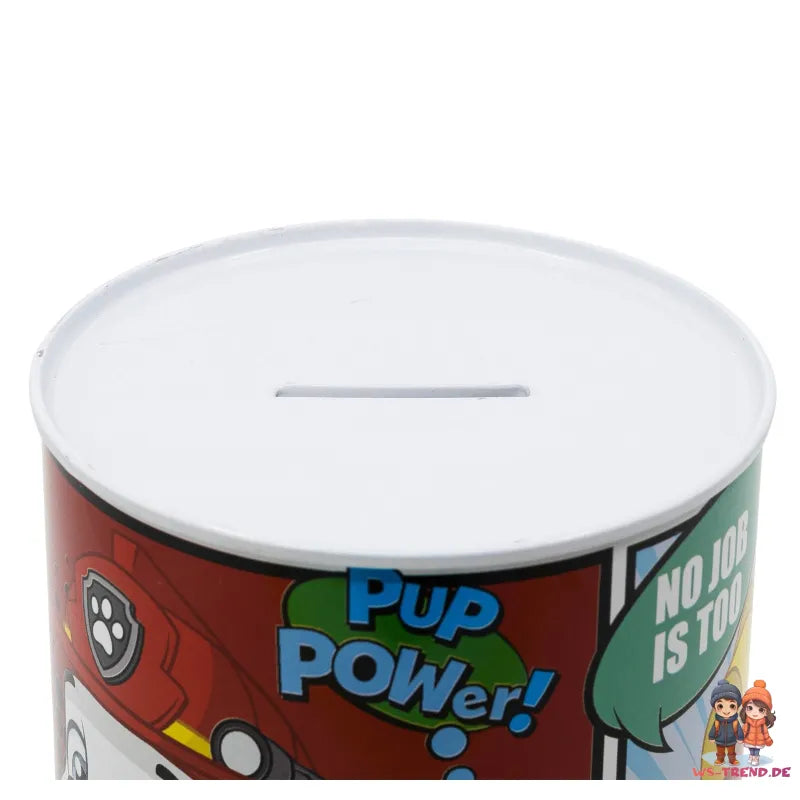 Paw Patrol Chase Marshall Rubble Kinder XL Spardose aus Weißblech 1000 ml - WS-Trend.de