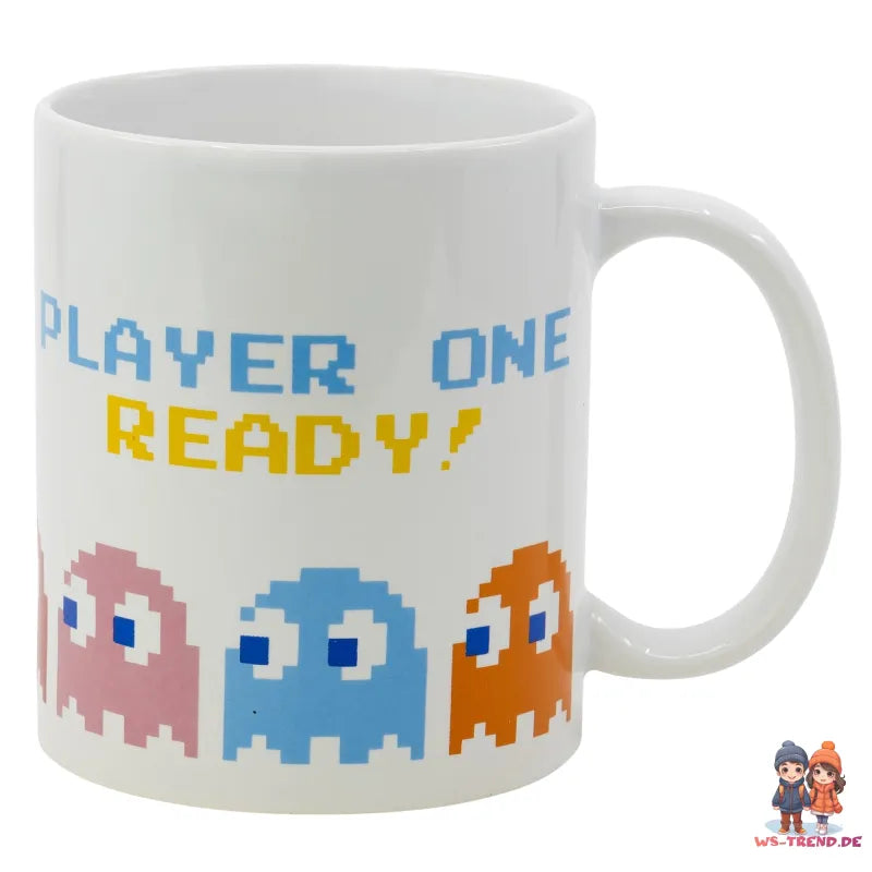 Gamer PAC-MAN Teetasse Tasse Kaffeetasse Geschenkidee 325 ml - WS-Trend.de