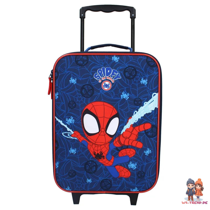 Spiderman Spidey Kinder 2tlg Set Trolley Kinderkoffer Koffer Strandtuch 70x140 - WS-Trend.de