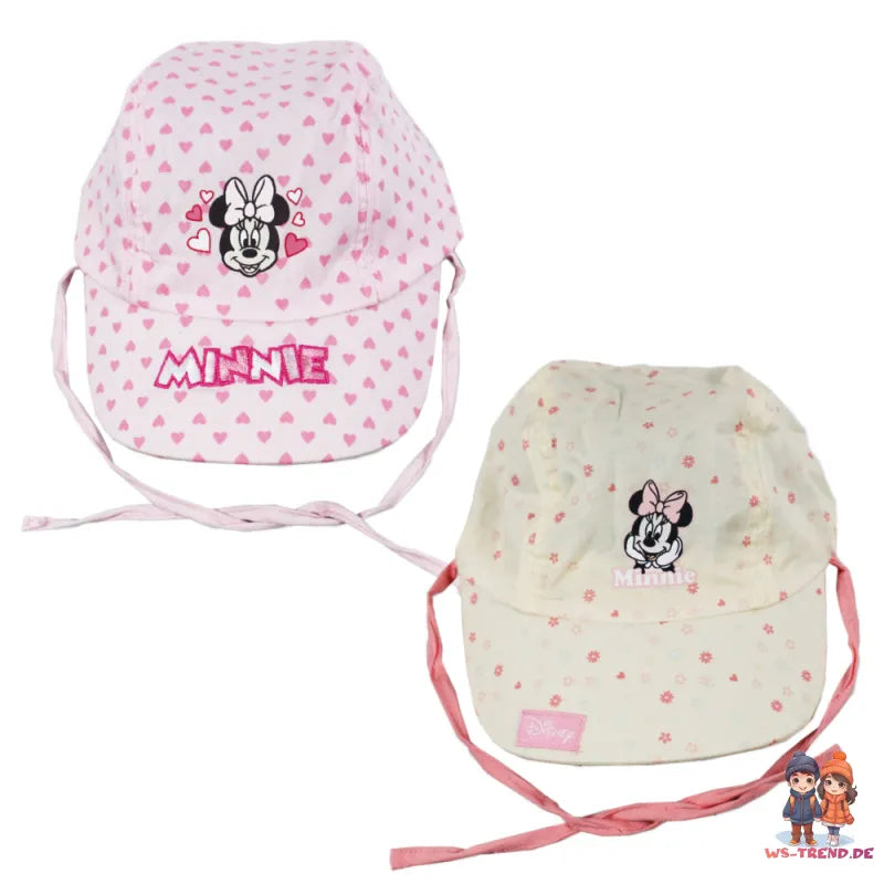 Disney Minnie Maus Baby Schirmmütze Basecap Hut mit Nackenschutz - WS-Trend.de 46/48