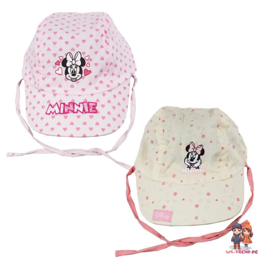 Disney Minnie Maus Baby Schirmmütze Basecap Hut mit Nackenschutz - WS-Trend.de 46/48