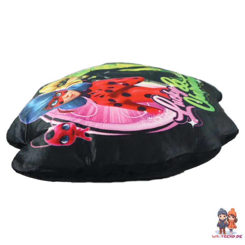 Miraculous Ladybug Cat Noir mini Velours Kissen Dekokissen 3D Cushion 30x30x7 cm - WS-Trend.de