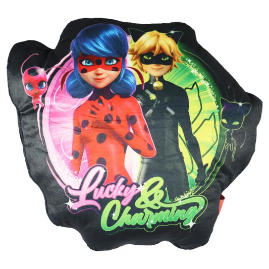 Miraculous Ladybug Cat Noir mini Velours Kissen Dekokissen 3D Cushion 30x30x7 cm - WS-Trend.de