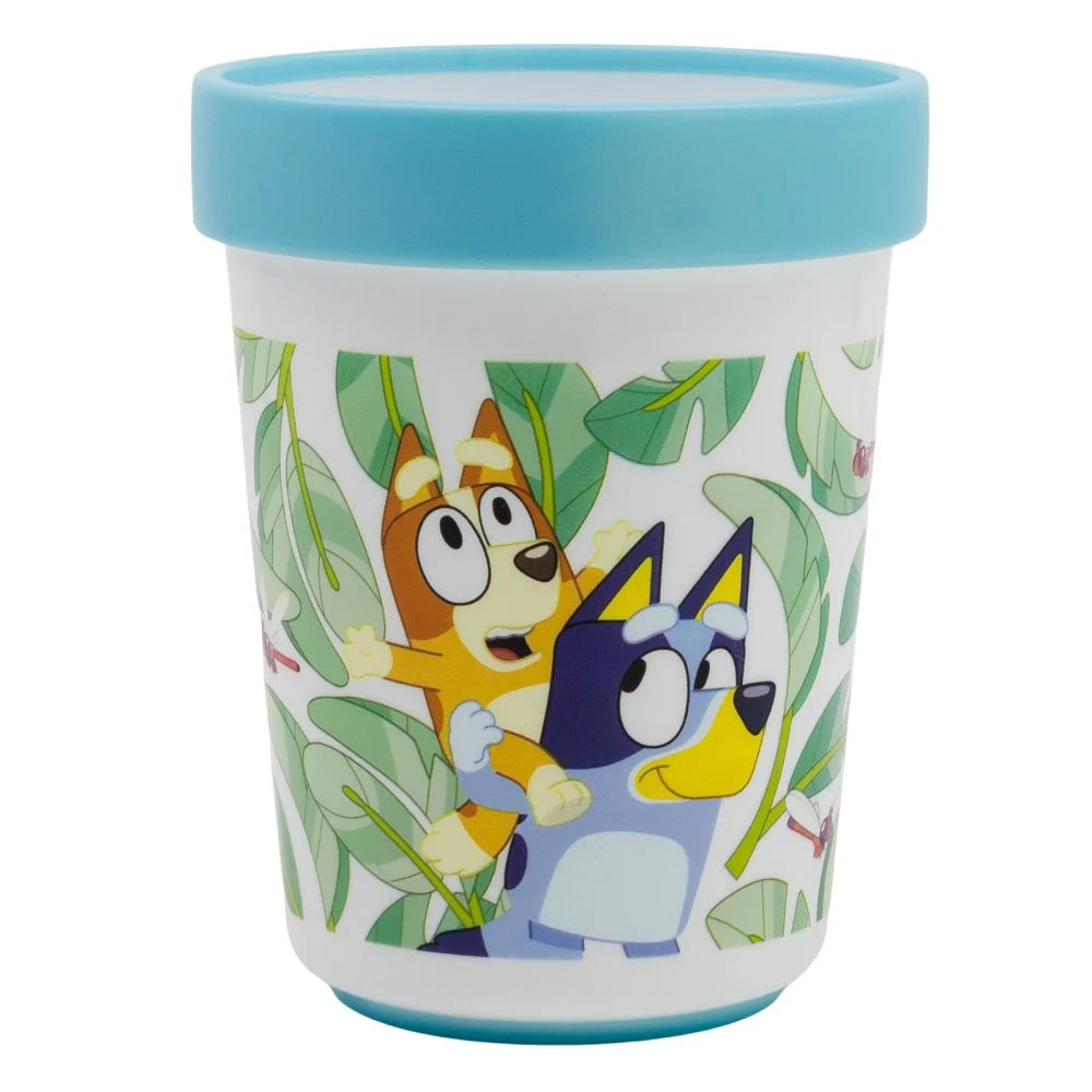 Bluey und Bingo Kinder Geschirr-Set 3 teilig Becher Teller Schüssel antirutsch - WS-Trend.de