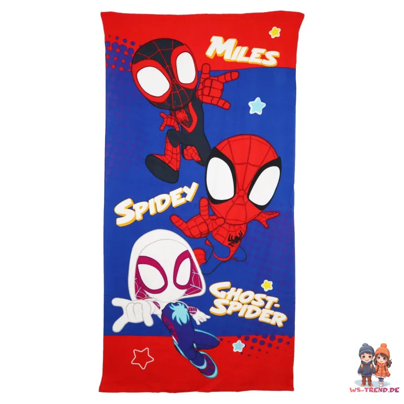 Spiderman Spidey Kinder 2tlg Set Trolley Kinderkoffer Koffer Strandtuch 70x140 - WS-Trend.de