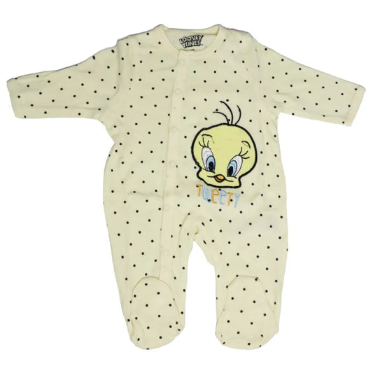 Looney Tunes Tweety Baby Kleinkind Body Strampler Einteiler - WS-Trend.de kurzarm Gr. 62-92 Baumwolle