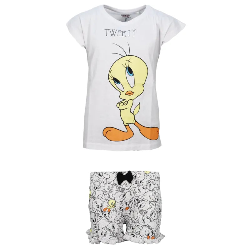Looney Tunes Tweety Mädchen Schlafanzug Pyjama Shirt Shorts - WS-Trend.de