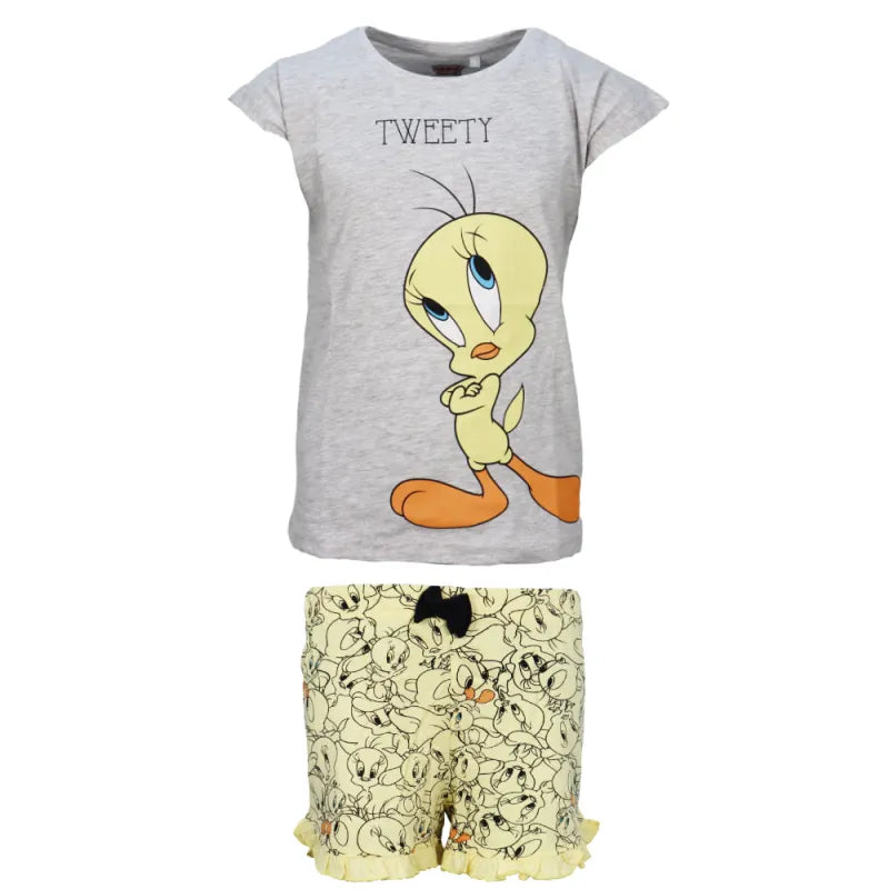 Looney Tunes Tweety Mädchen Schlafanzug Pyjama Shirt Shorts - WS-Trend.de