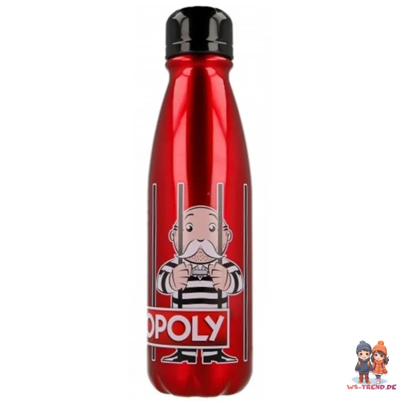 Monopoly 2-er Set Aluminium Wasserflasche Trinkflasche Flasche 600 ml - WS-Trend.de