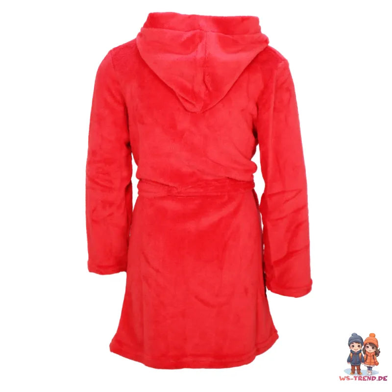 Disney Mickey Maus Kinder Jungen Coral Fleece Bademantel mit Kapuze - WS-Trend.de Gr. 98 - 128