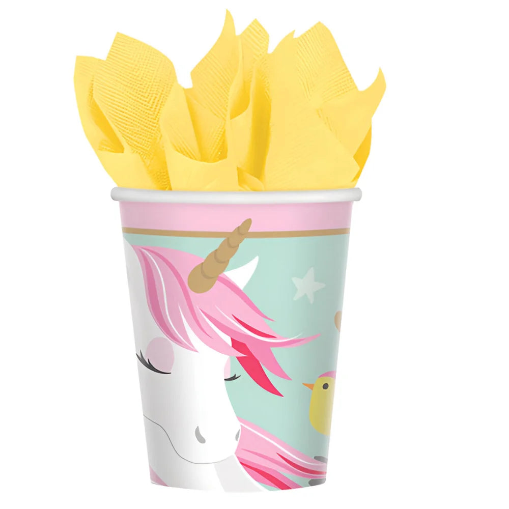 Einhorn Unicorn Kinder Geburtstag Deko Set 32 tlg. Geschirr Partyset - WS-Trend.de