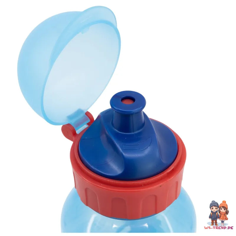 Super Mario Luigi Kinder 4 tlg Set 3 Kammer Brotdose Gabel Löffel Trinkflasche - WS-Trend.de