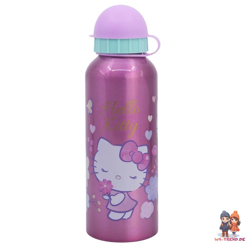 Hello Kitty 2 tlg. Set Trolley Koffer Reisekoffer plus Alu Trinkflasche 500 ml - WS-Trend.de