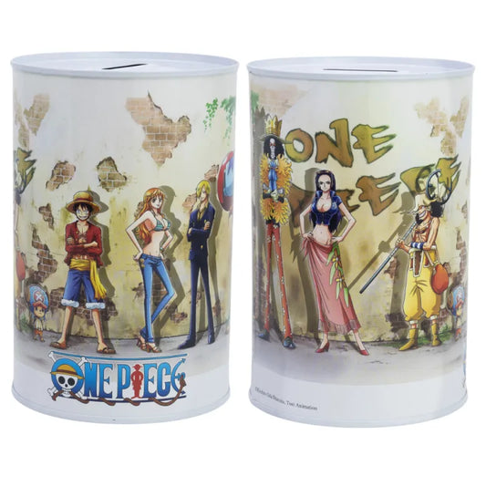 One Piece Anime Monkey D. Ruffy XL Spardose Sparschwein aus Weißblech 1000 ml - WS-Trend.de