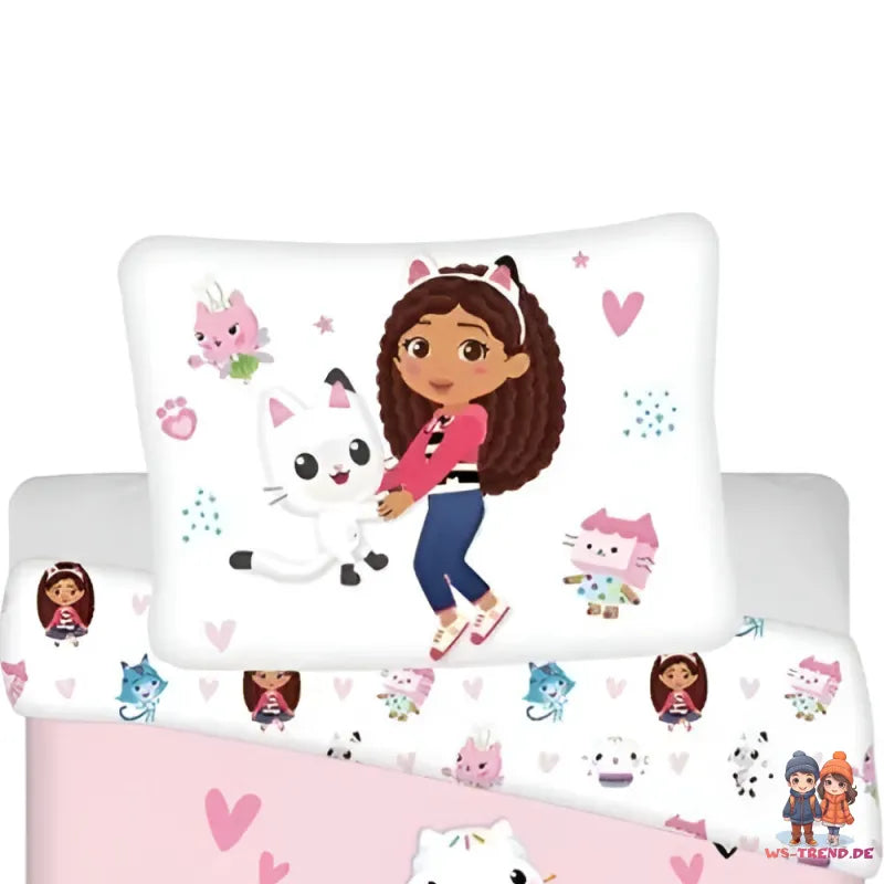 Gabbys Dollhouse Kinder Bettwäsche 2tlg. Set 135-140x200 65x65 - WS-Trend.de