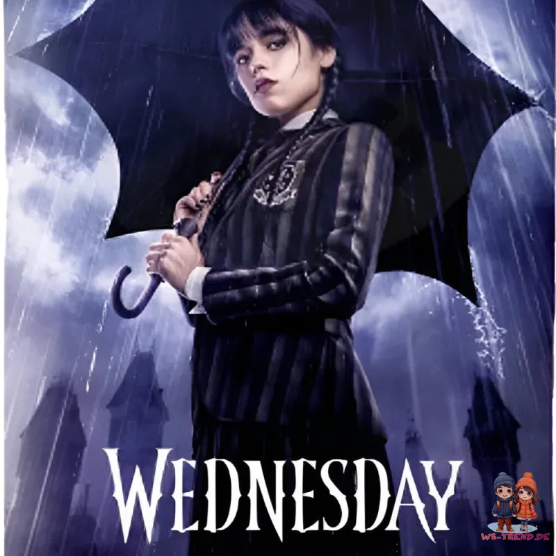 Netflix Wednesday Mikrofaser Bettwäsche Set 135/140x200 70x90 cm - WS-Trend.de