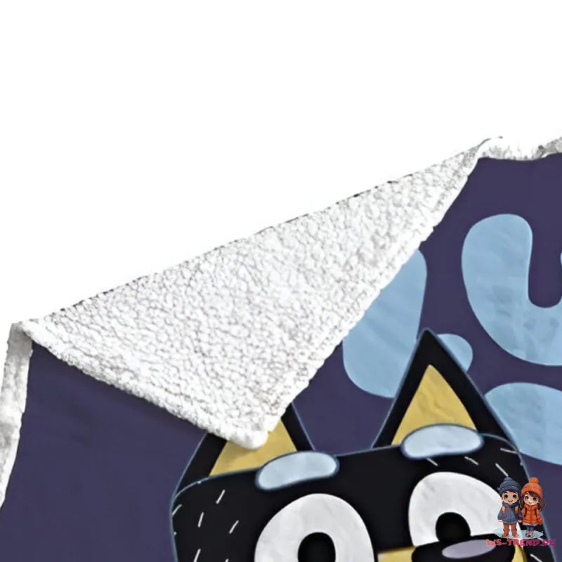 Bluey Bingo Heeler Kinder Coral Decke warme Kuscheldecke 120x150 cm - WS-Trend.de