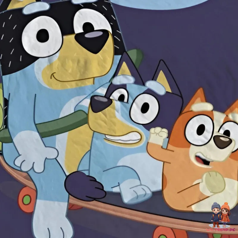 Bluey Bingo Heeler Kinder Coral Decke warme Kuscheldecke 120x150 cm - WS-Trend.de
