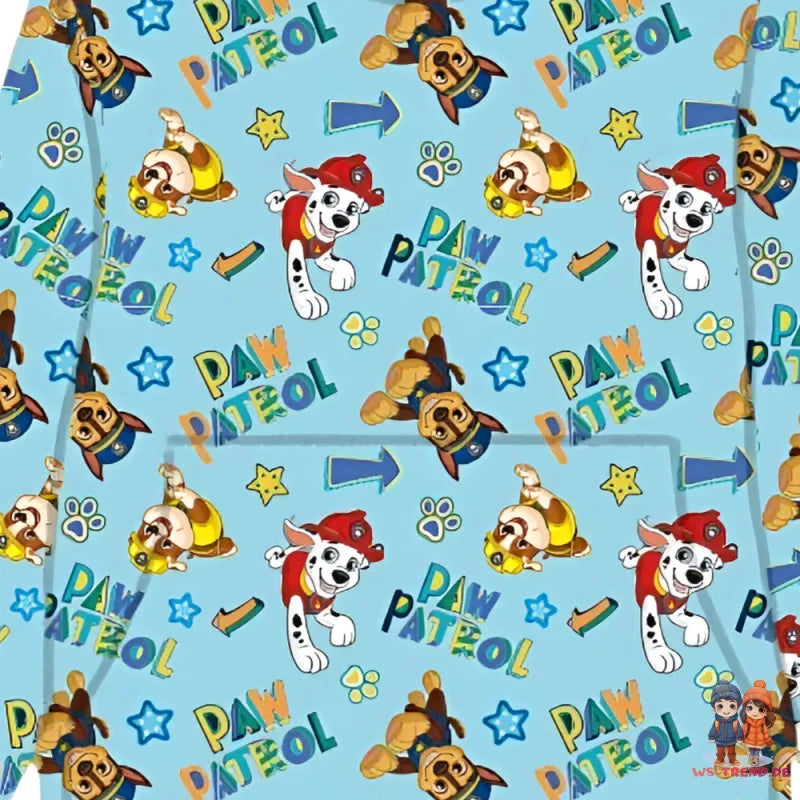 Paw Patrol Chase Kuschelponcho Kuscheldecke mit Ärmeln Kapuze Tasche 3-6 Jahre - WS-Trend.de