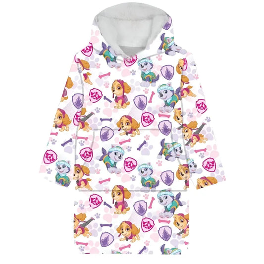 Paw Patrol Skye Kuschelponcho Kuscheldecke mit Ärmeln Kapuze Tasche 3-6 Jahre - WS-Trend.de