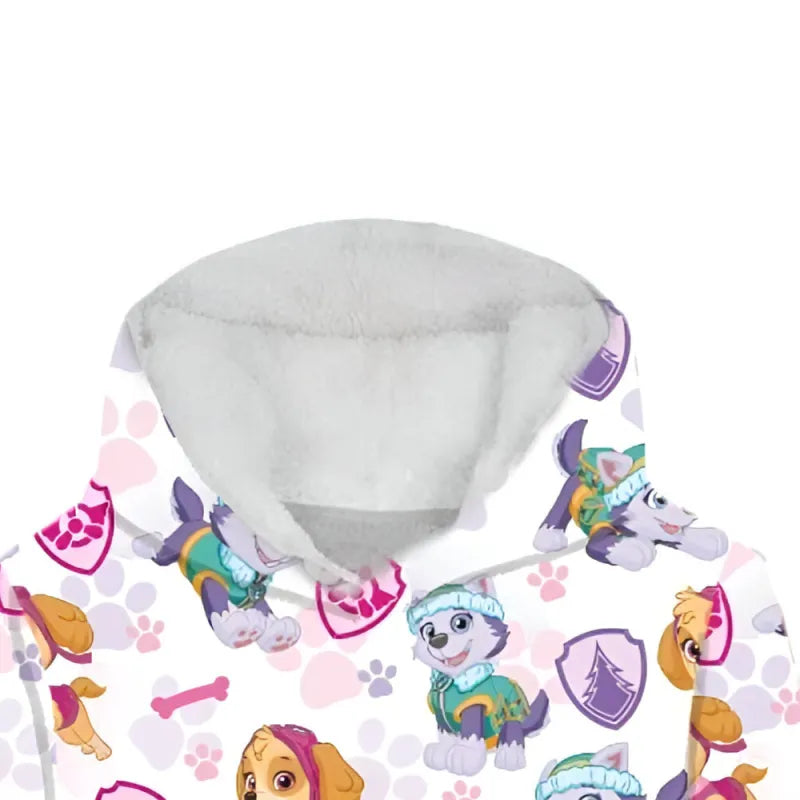 Paw Patrol Skye Kuschelponcho Kuscheldecke mit Ärmeln Kapuze Tasche 3-6 Jahre - WS-Trend.de
