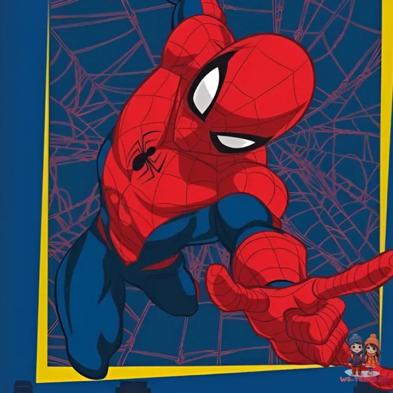 Marvel Spider-Man Jungen Flanell Bettwäsche Set 135-140x200 65x65 cm Baumwolle - WS-Trend.de