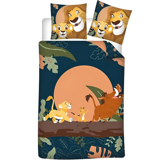 Disney König der Löwen Kinder Mikrofaser Bettwäsche 2tlg. Set 135-140x200 65x65 - WS-Trend.de
