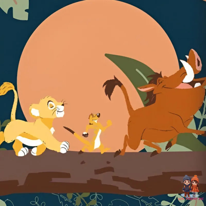 Disney König der Löwen Kinder Mikrofaser Bettwäsche 2tlg. Set 135-140x200 65x65 - WS-Trend.de