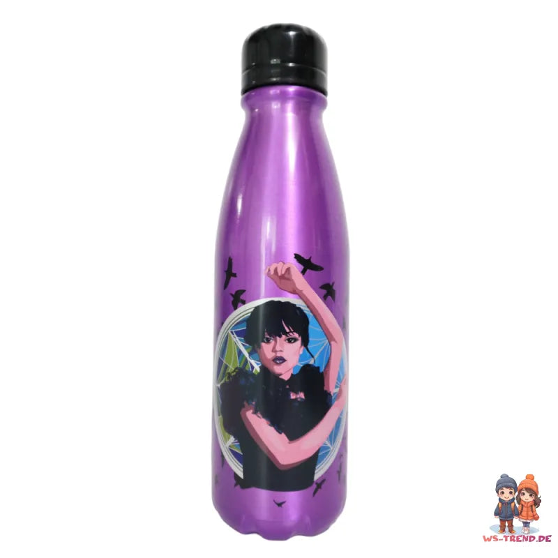 Wednesday Aluminium Wasserflasche Trinkflasche Flasche 600 ml - WS-Trend.de