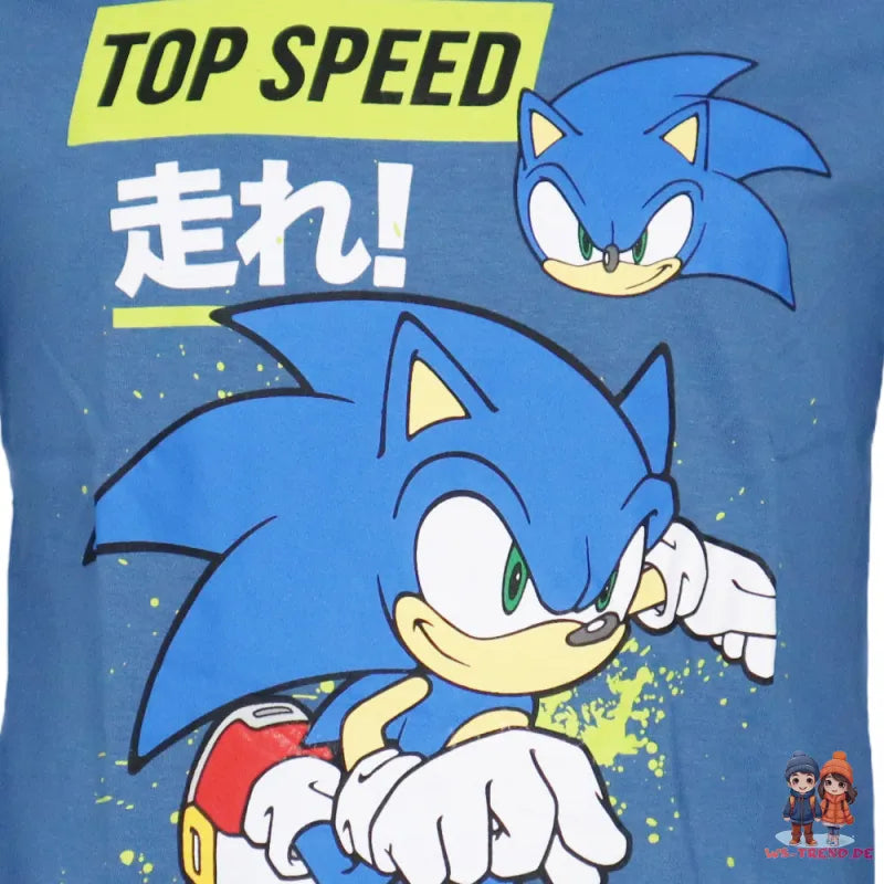 Sonic The Hedgehog Kinder Jungen langarm Shirt Langarmshirt - WS-Trend.de Junge Gr. 104 bis 134