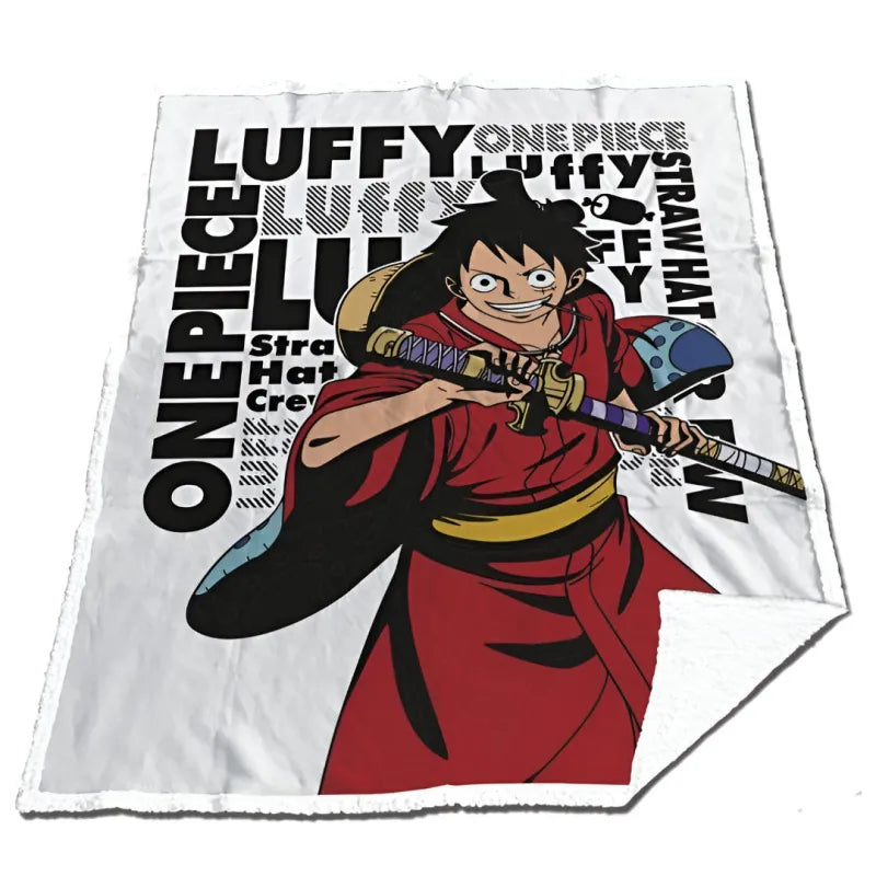 Anime One Piece Luffy Coral Decke warme Kuscheldecke 130x170 cm - WS-Trend.de