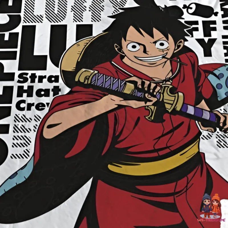 Anime One Piece Luffy Coral Decke warme Kuscheldecke 130x170 cm - WS-Trend.de