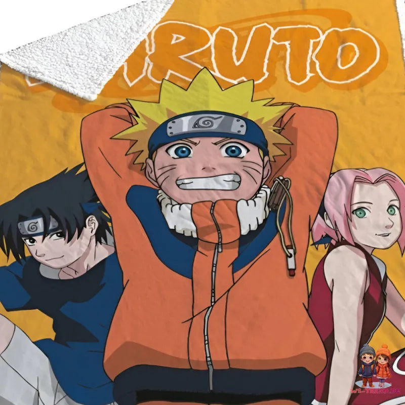 Anime Naruto Shippuden Coral Decke warme Kuscheldecke 120x150 cm - WS-Trend.de