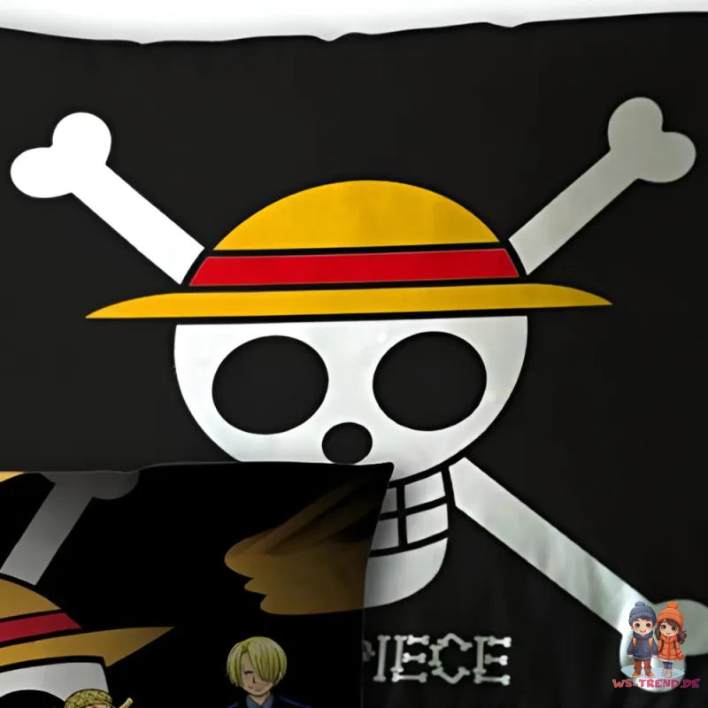 Anime One Piece Luffy and Crew Kissen Dekokissen Cushion 40x40 cm - WS-Trend.de