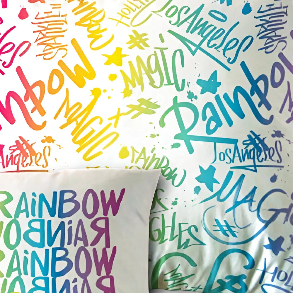 Rainbow High Mädchen Velours Kissen Dekokissen Cushion 40x40 cm - WS-Trend.de