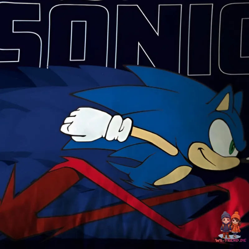 Sonic the Hedgehog Velours Kissen Dekokissen Cushion 40x40 cm - WS-Trend.de